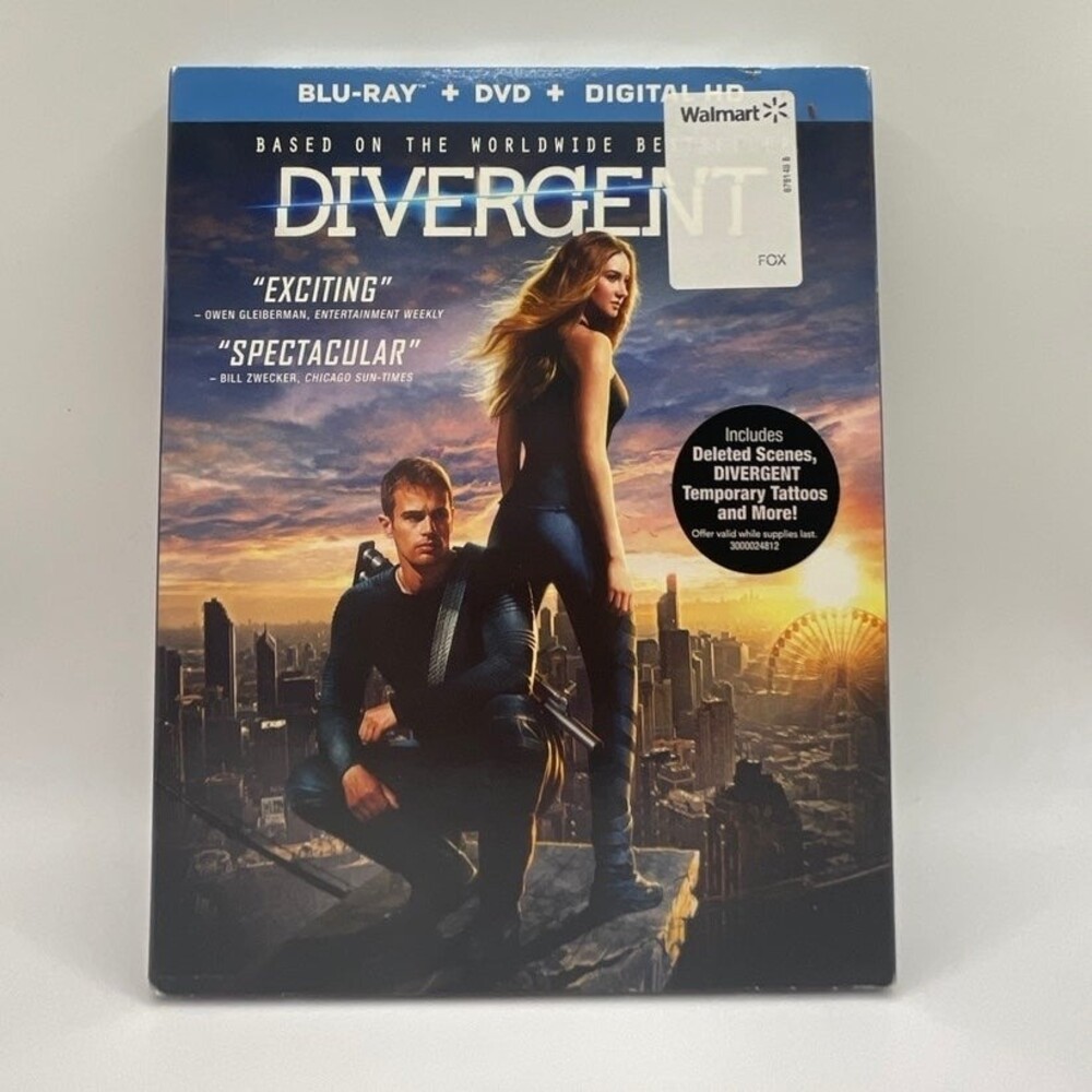 Divergent Blu-Ray New In Sleeve